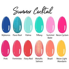 12x Luxury Gel Polish - Summer Cocktail Collection