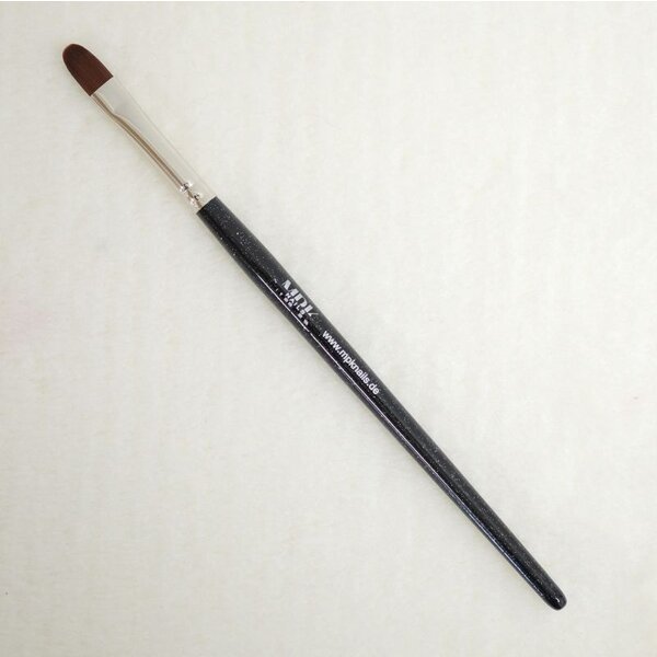 MPK Nails® Gel Pinsel oval, Größe 6, Schwarz-Glitzer