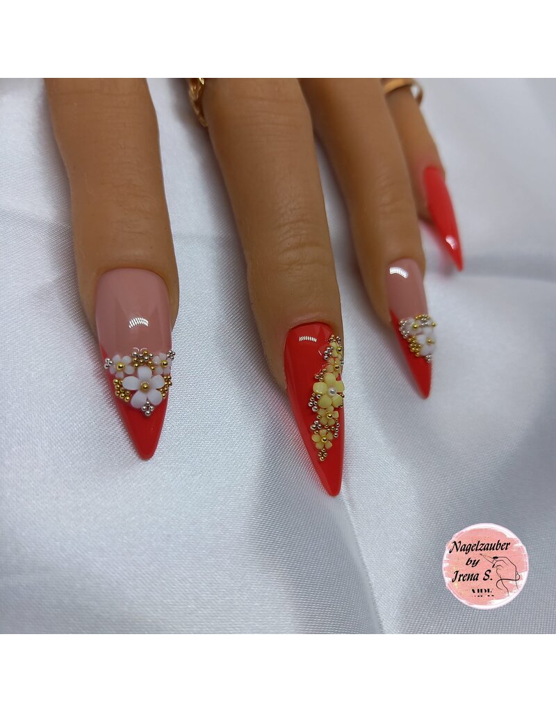 Nailart Overlays Blumen bunt 06