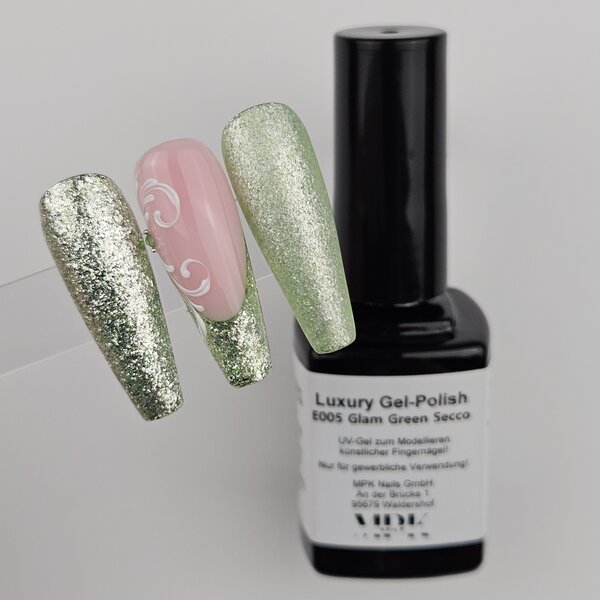 MPK Nails® Luxury Gel Polish E005 Glam Green Secco