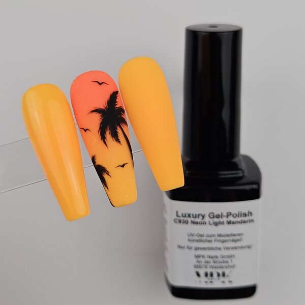MPK Nails® Luxury Gel Polish C930 Neon Light Mandarine