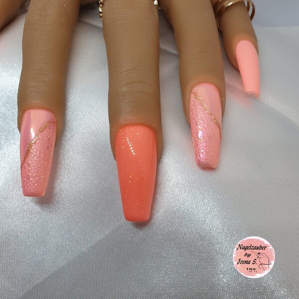 MPK Nails® Luxury Farbgel Peach Glimmer