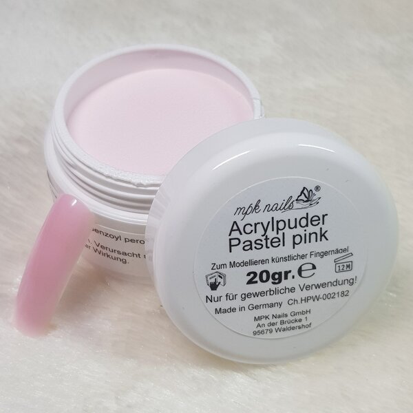 MPK Nails® Farb-Acryl 57 Pastel Pink 20gr. - ABVERKAUF