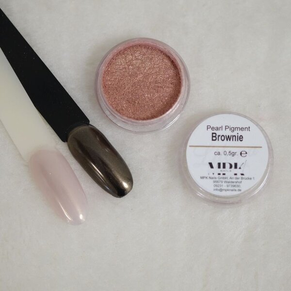 MPK Nails® Pearl Pigment Brownie