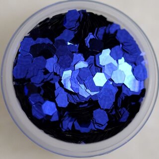Glitter Pailletten groß 01 Royal Blau