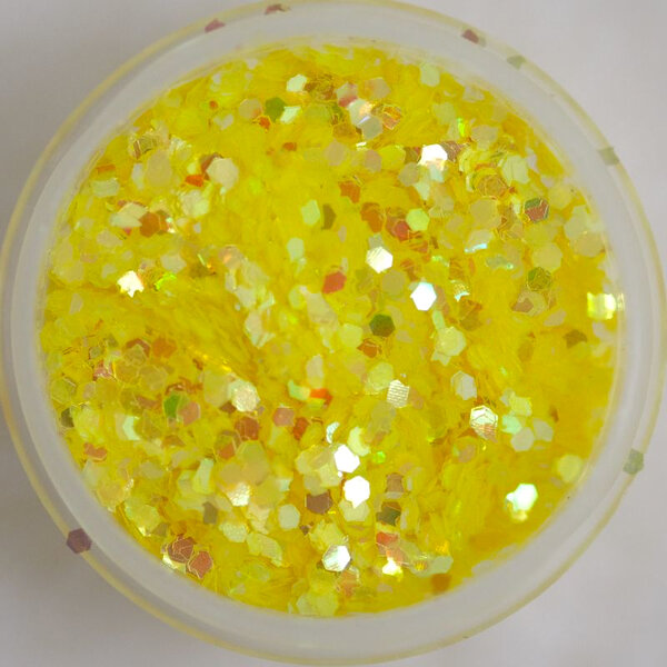 MPK Nails® Glitter Pailletten klein 14 Zitronengelb irisierend