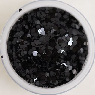 Glitter Pailletten klein 10 Schwarz