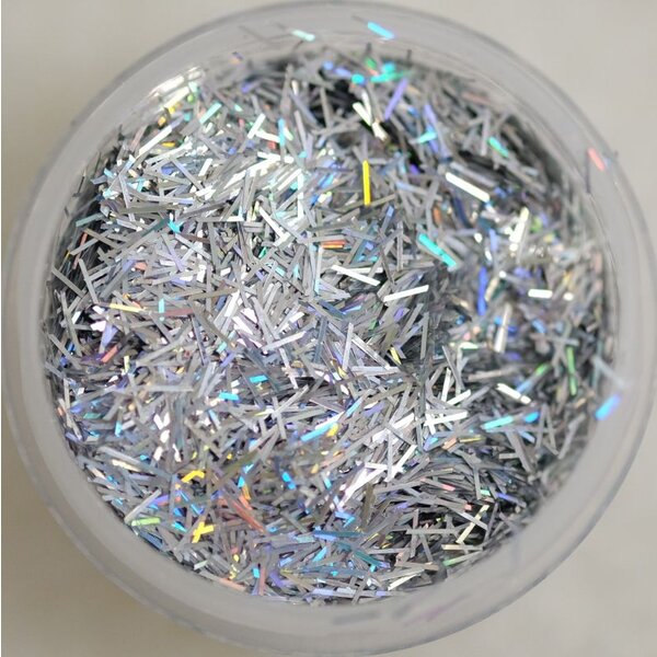 MPK Nails® Glitterfäden 15 Holo Silber