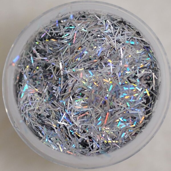 MPK Nails® Glitterfäden 15 Holo Silber