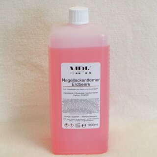 Nagellackentferner acetonfrei "Erdbeere" 1L