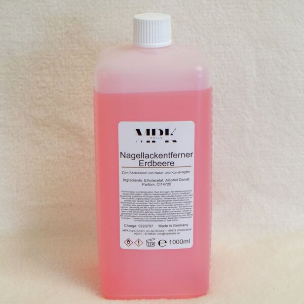 MPK Nails® Nagellackentferner acetonfrei Erdbeere