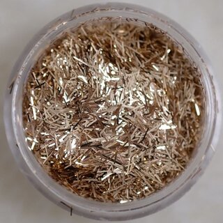 Glitterfäden 01  Rotgold