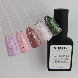 4x Luxury Gel Polish Shiny + Matt Top  Egg Shell im Set