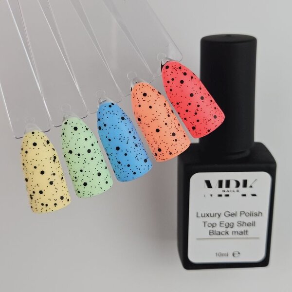 MPK Nails® 4x Luxury Gel Polish Shiny + Matt Top  Egg Shell im Set