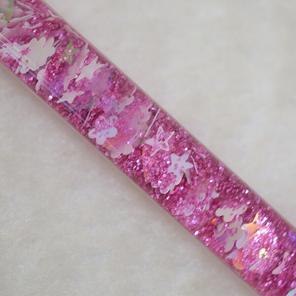 MPK Nails® Glasfeder Pinsel mit Glittergriff in pink