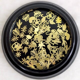 Metall Inlays Einleger gold 02