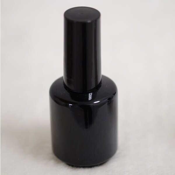 MPK Nails® Leere Glasflasche 15ml schwarz