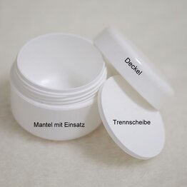 Ersatzteile für "Leerer Kosmetik Tiegel 15ml weiß"