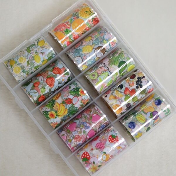 MPK Nails® 10x Nailart Transfer Folie in Box #33-03