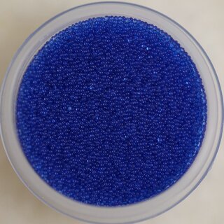 Nail Art Mini Perlen 20 Blau transparent