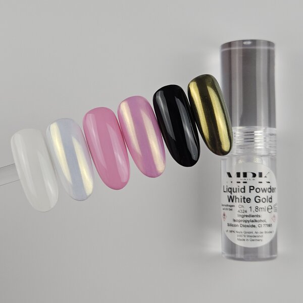 MPK Nails® Liquid Powder 04) White Gold