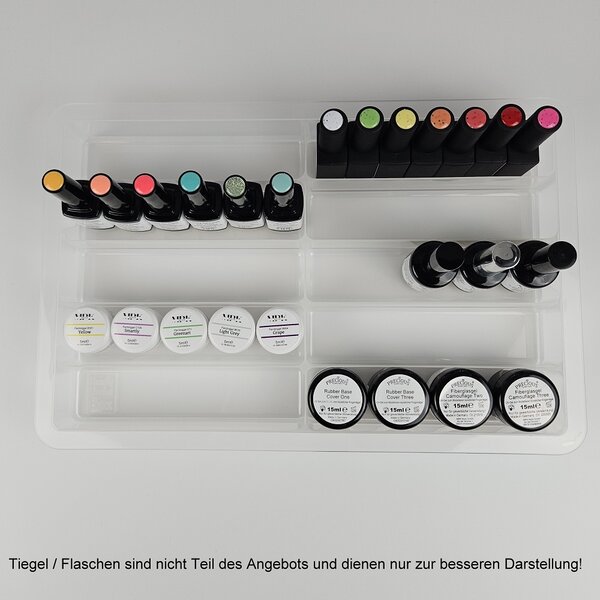 MPK Nails® 1x Stapelbox transparent, leer