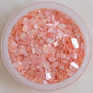 Nail Art Muschelsplitter 08) rot