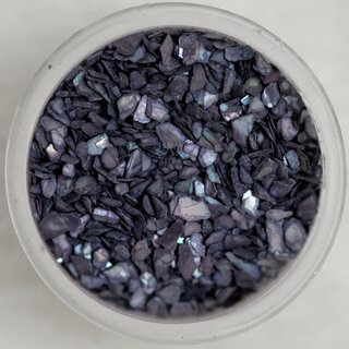 Nail Art Muschelsplitter 07) schwarz