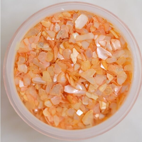 MPK Nails®  Nail Art Muschelsplitter 03) Orange