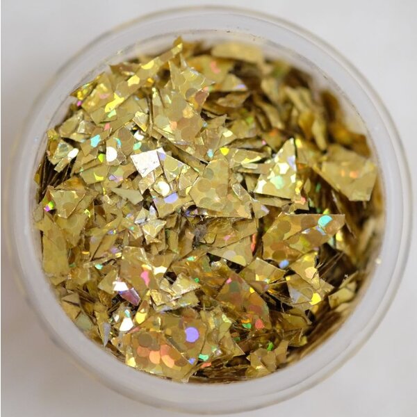MPK Nails®  Nail Art Glitter Flakes 09 - Holo Gold