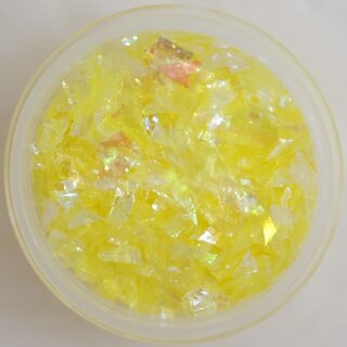 Nail Art Glitter Flakes 03 - Gelb