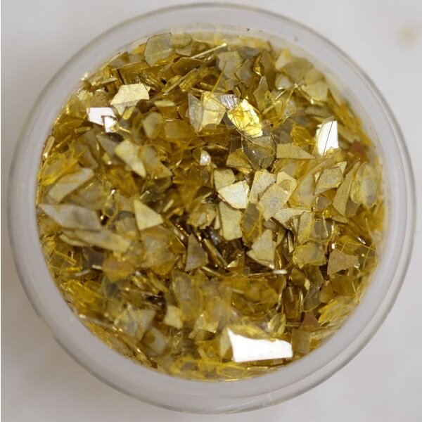 Nail Art Glassplitter 11 – Gold