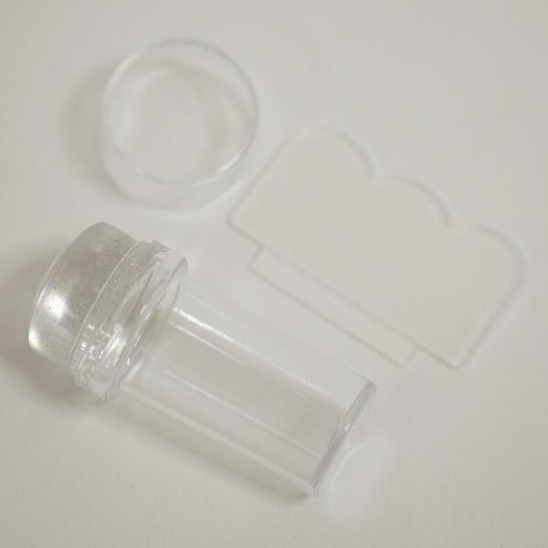 MPK Nails® Silikon Stempel + Scraper, klein