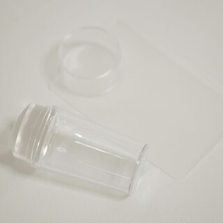 Silikon Stempel + Scraper, groß