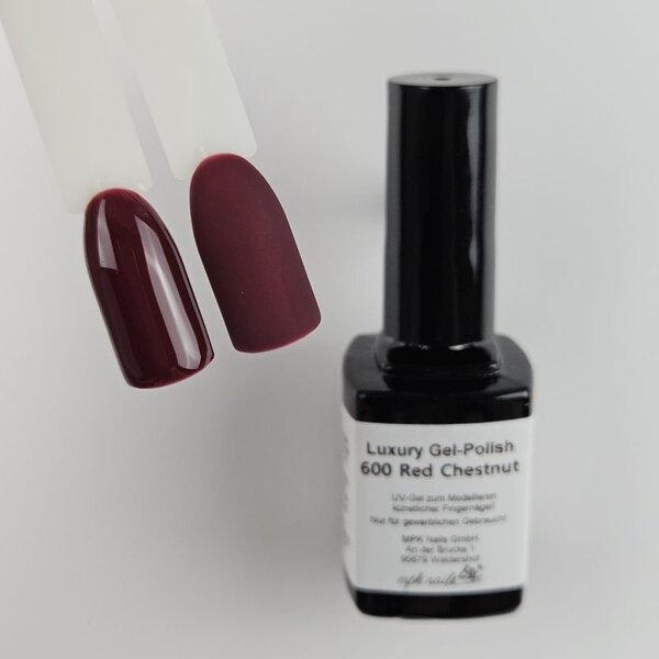 MPK Nails® Luxury Gel Polish 600 Red Chestnut