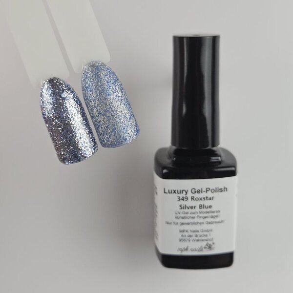 MPK Nails® Luxury Gel Polish 349 Roxstar Silver Blue