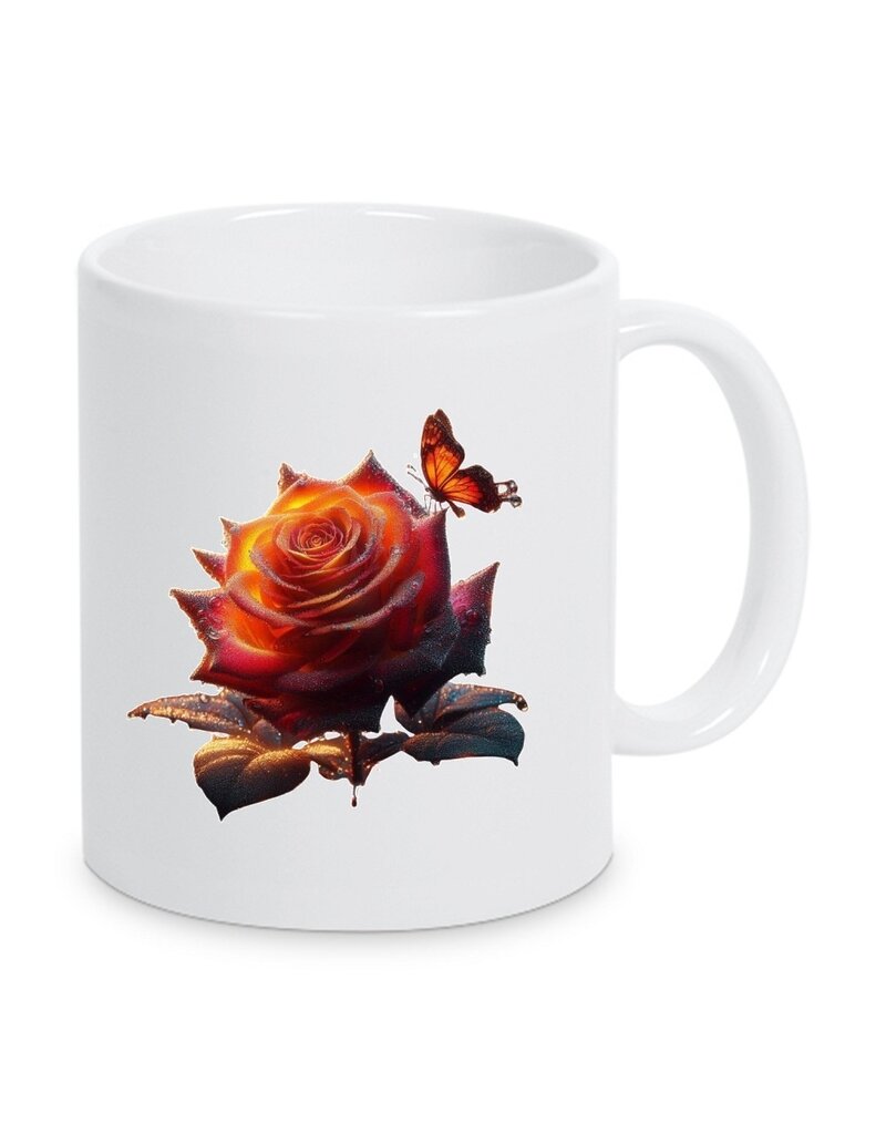 Tasse mit Aufdruck - Rosen #1