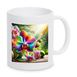 Tasse mit Aufdruck - Orchidee  #1