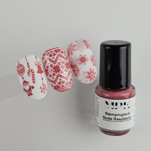 MPK Nails® Stampinglack 4,5ml Nude Raspberry