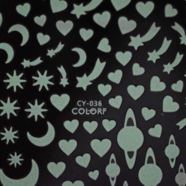 MPK Nails® Nail Sticker B63 nachtleuchtend