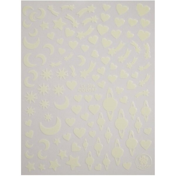 MPK Nails® Nail Sticker B63 nachtleuchtend