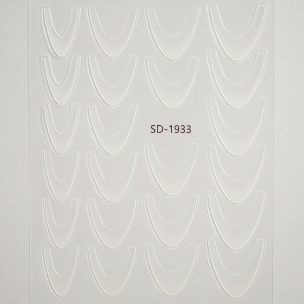 MPK Nails® Ombre Smileline Sticker weiß