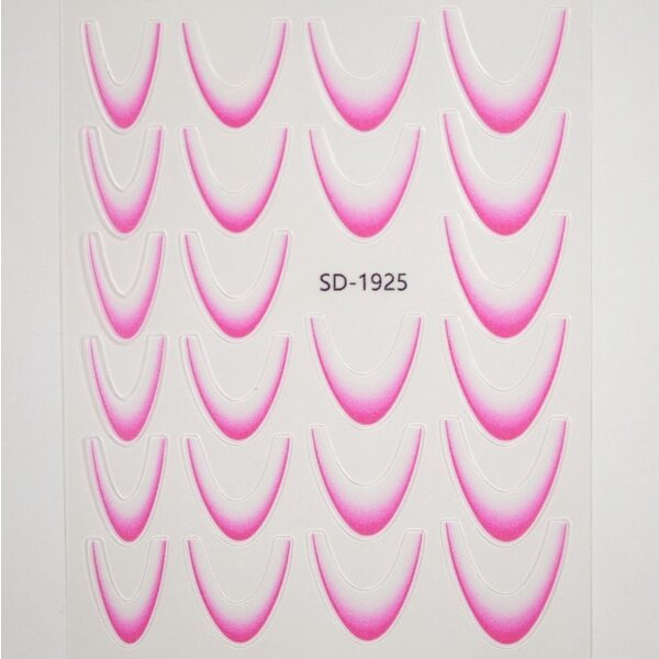 MPK Nails® Ombre Smileline Sticker pink