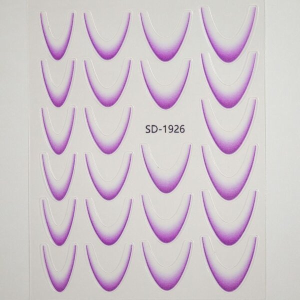 MPK Nails® Ombre Smileline Sticker lila
