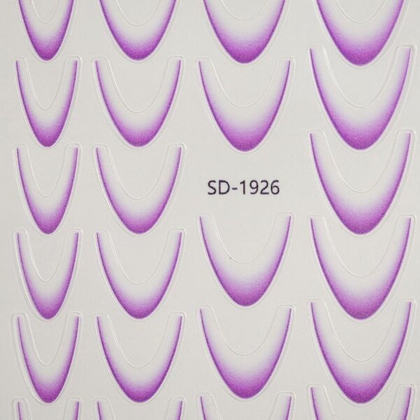 MPK Nails® Ombre Smileline Sticker lila