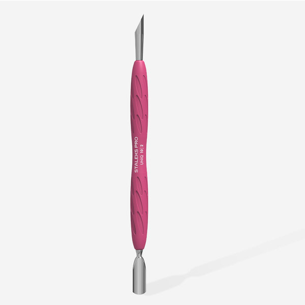 STALEKS Staleks Nagelhautschieber Cuticle Pusher mit Silikongriff UNIQ 10 TYP 2