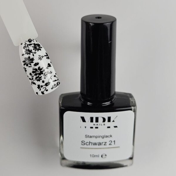 MPK Nails® Stamping Lack 10ml 21 Schwarz