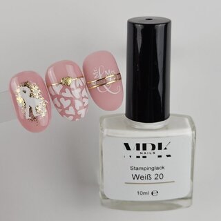 Stamping Lack 10ml 20 Weiß