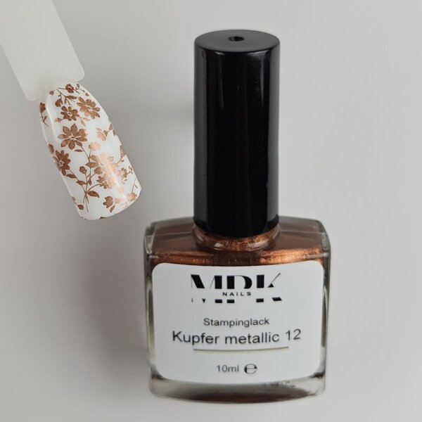 MPK Nails® Stamping Lack 10ml 12 Kupfer metallic