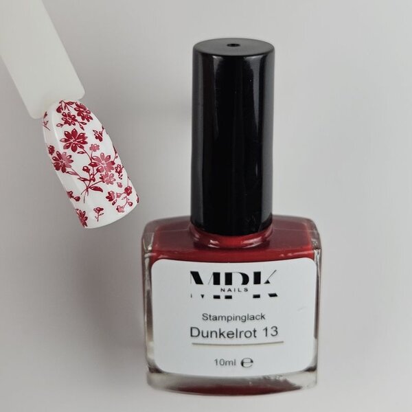 MPK Nails® Stamping Lack 10ml 13 Dunkelrot